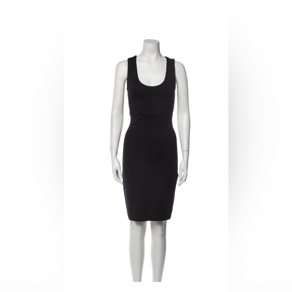 The Row Black Midi Dress